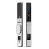 Smart Door Lock Silver — Push/Pull Handle